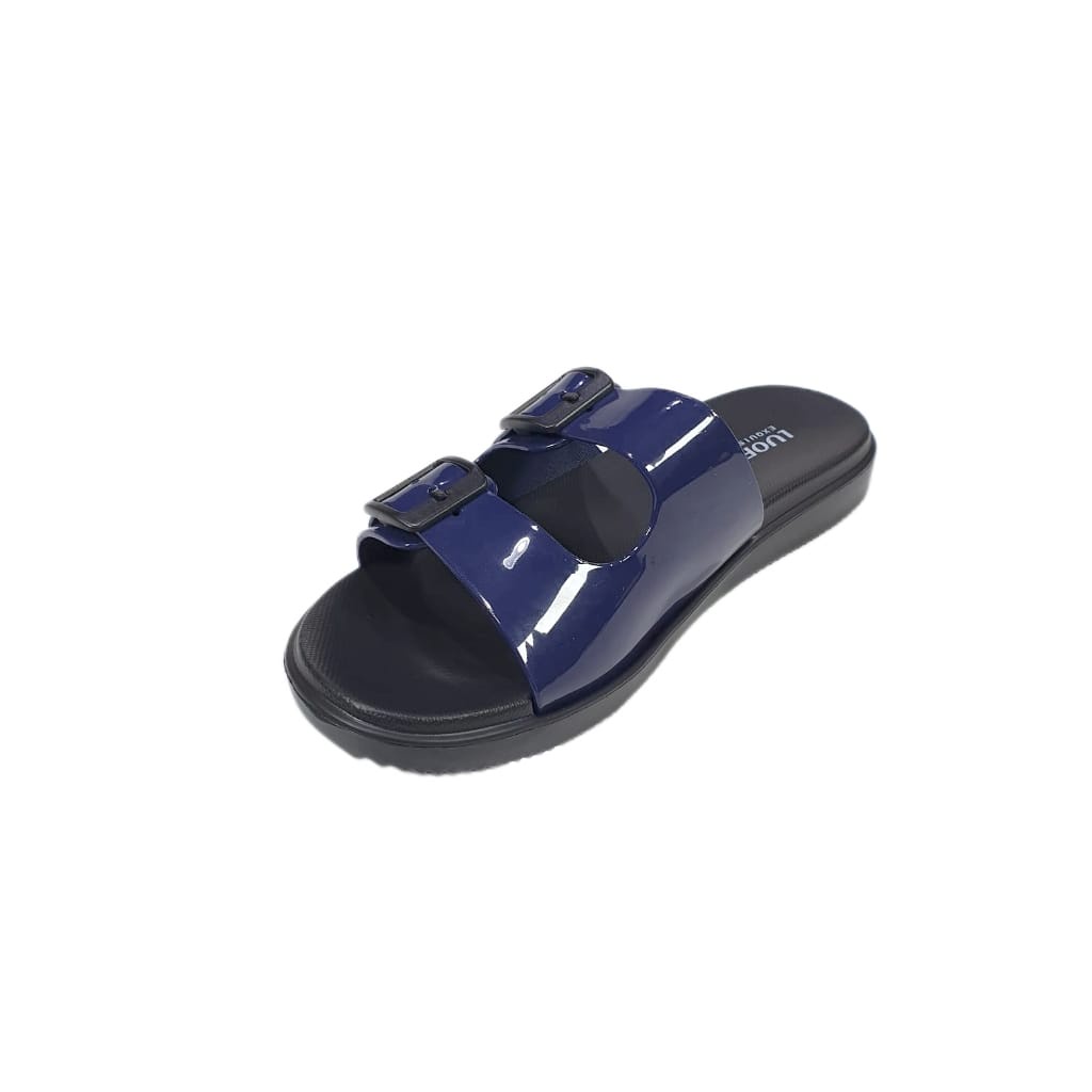 LUOFU ORIGINAL jelly sandal karet empuk murah selop wanita sendal cewek ban 2 import E7188SH5W