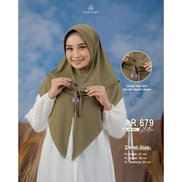 COD✅HIJAB INSTAN TETBARU ARRAFI AR 679