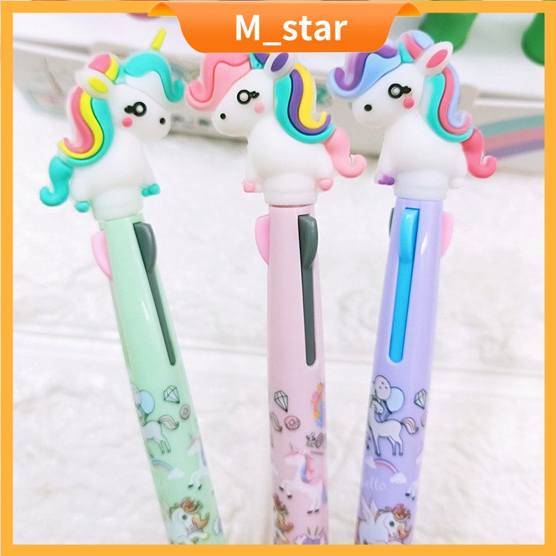 

Pulpen 3 Warna Bentuk Kartun Beruang Lucu Untuk Sekolah Kantor / Pena Karakter Mekanik 3 Warna Warni