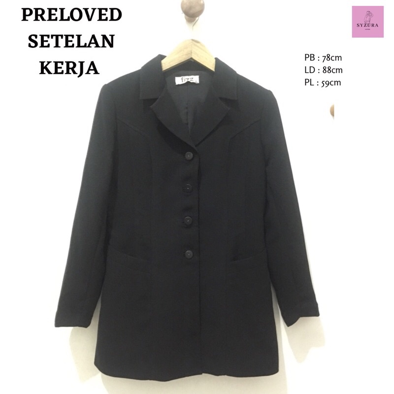 [ PRELOVED ] One Set Kerja Wanita - Setelan Kerja Murah - Outfit kerja ( JAS + CELANA )