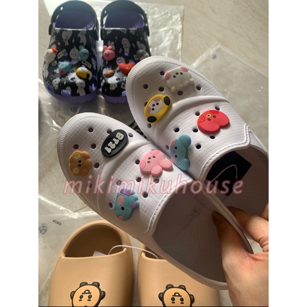 BT21 MININI FRIENDS SLIPPER SENDAL OFFICIAL BTS ANAK TINYTAN BABY KOREA EVA