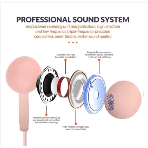 [ ABJ ] AK Earphone Macaron Glossy Hi Fi Stereo Super Bass