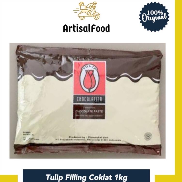 

㊙ Tulip Dark Coklat Cokelat Filling Selai Isian Coklat 1kg ASLI ✍