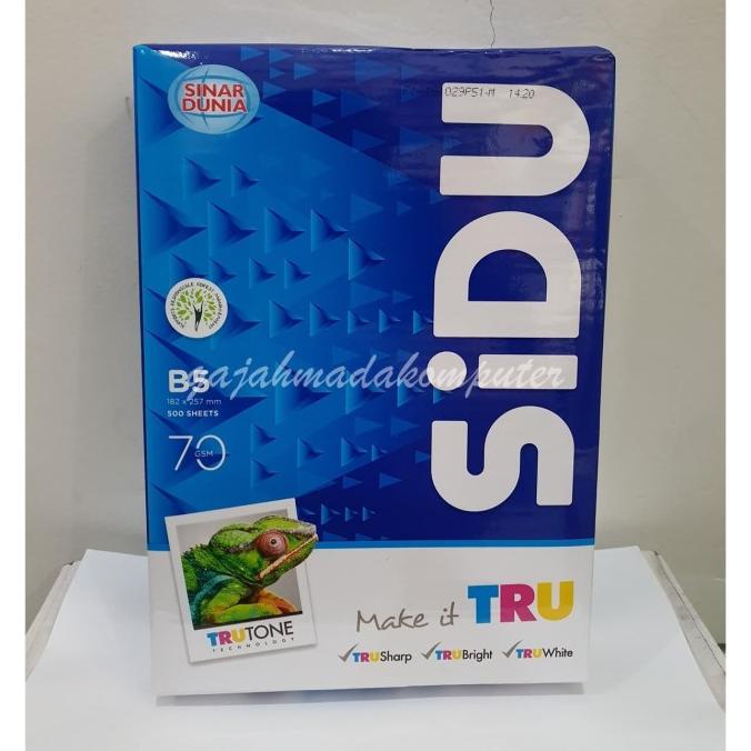 

JUAL Kertas HVS B5 70 gr 70 gsm 70gram SIDU Sinar Dunia