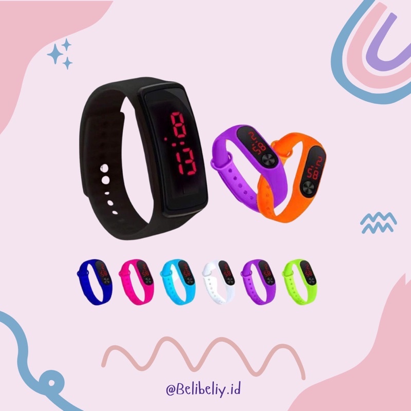 JAM TANGAN DIGITAL LED MURAH PRIA WANITA ANAK DEWASA