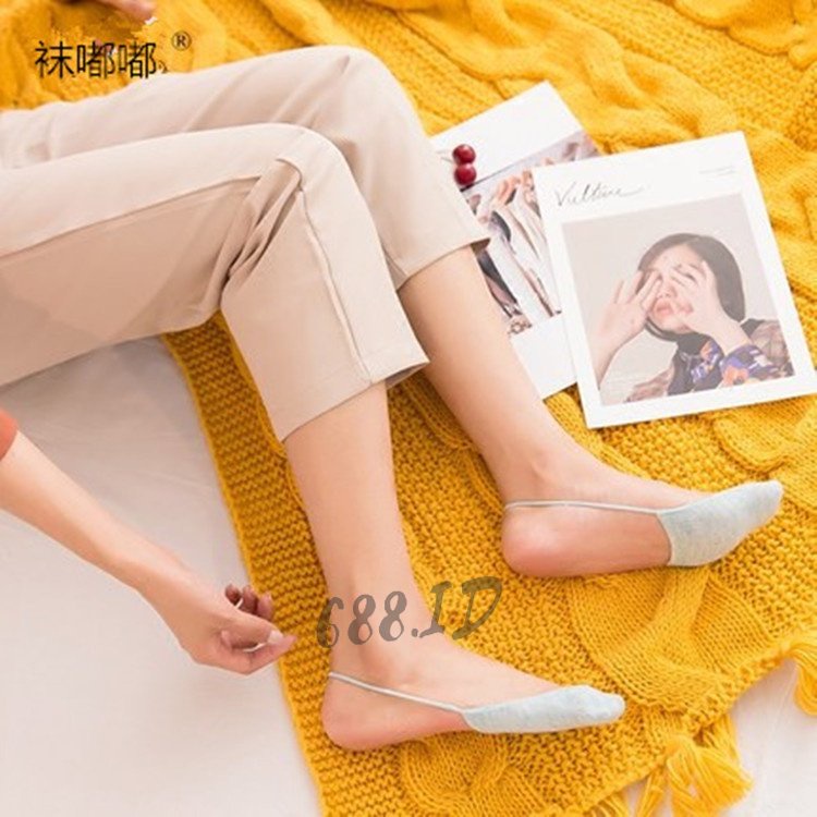 Kaos Kaki Pendek Hidden Sock Wanita Cewek Model Invisible Kaus Kaki Untuk Sepatu Balet Kantor KSK 01