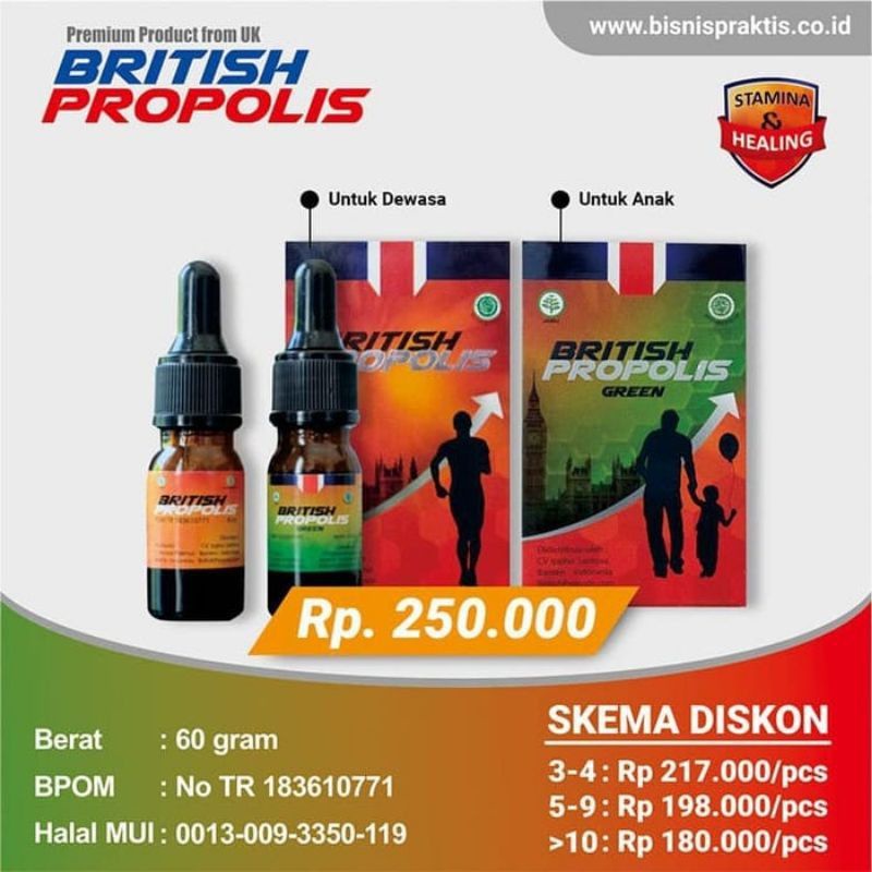 Promo British Propolis 100% Asli Propolis