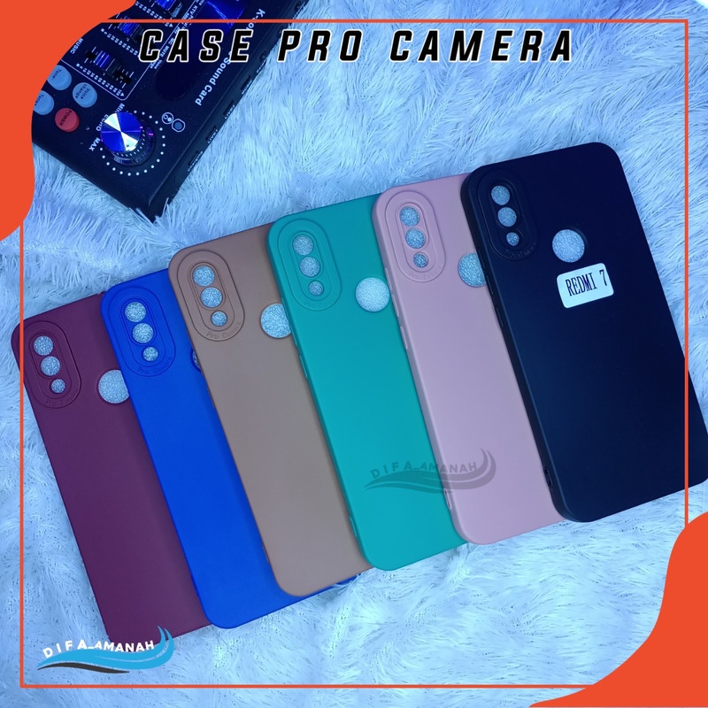 XIAOMI REDMI 7 Softcase case pro camera macaron bahan tebal di jammin sesui foto master soft case pro camera