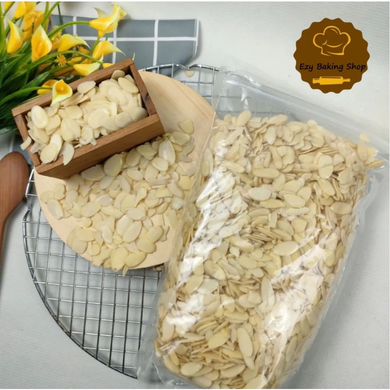 Kacang Almond Slice 1kg 'Mentah'