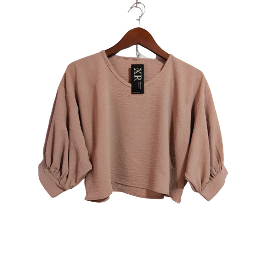 BLOUSE WANITA KOREAN STILE CROP TOP HITS/BAJU WANITA XR COLECTION