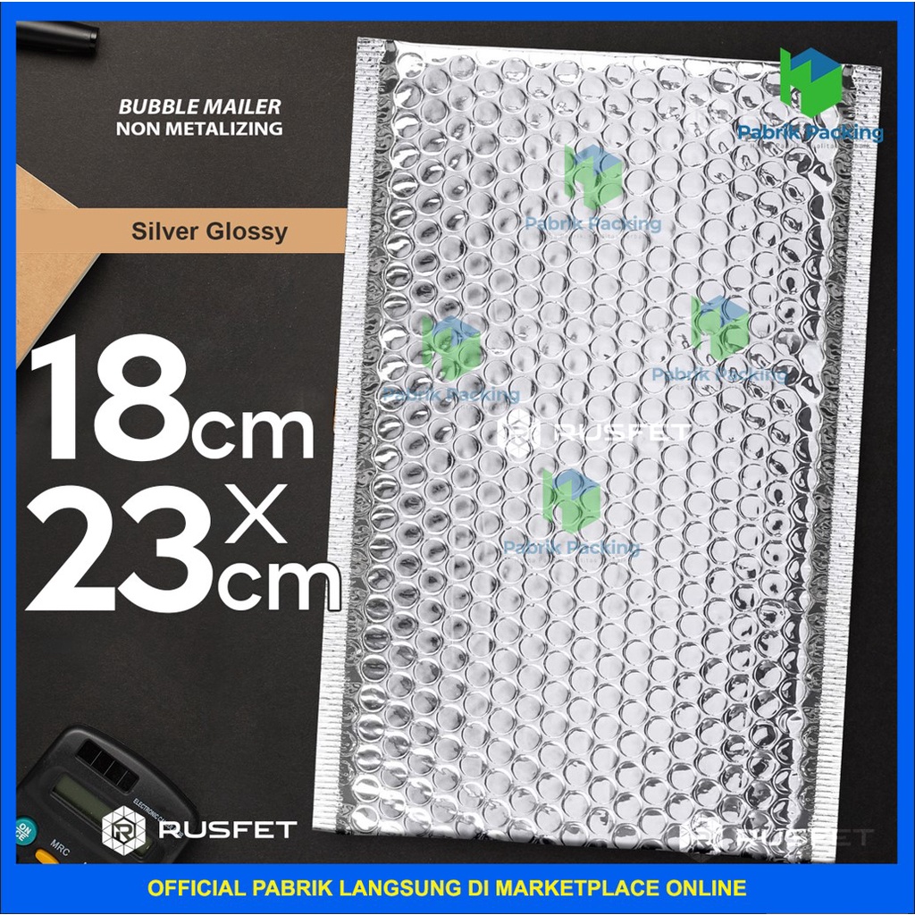 

Amplop Bubble Murah Bubble Mailer Bubble Packing Silver Glossy 18X23