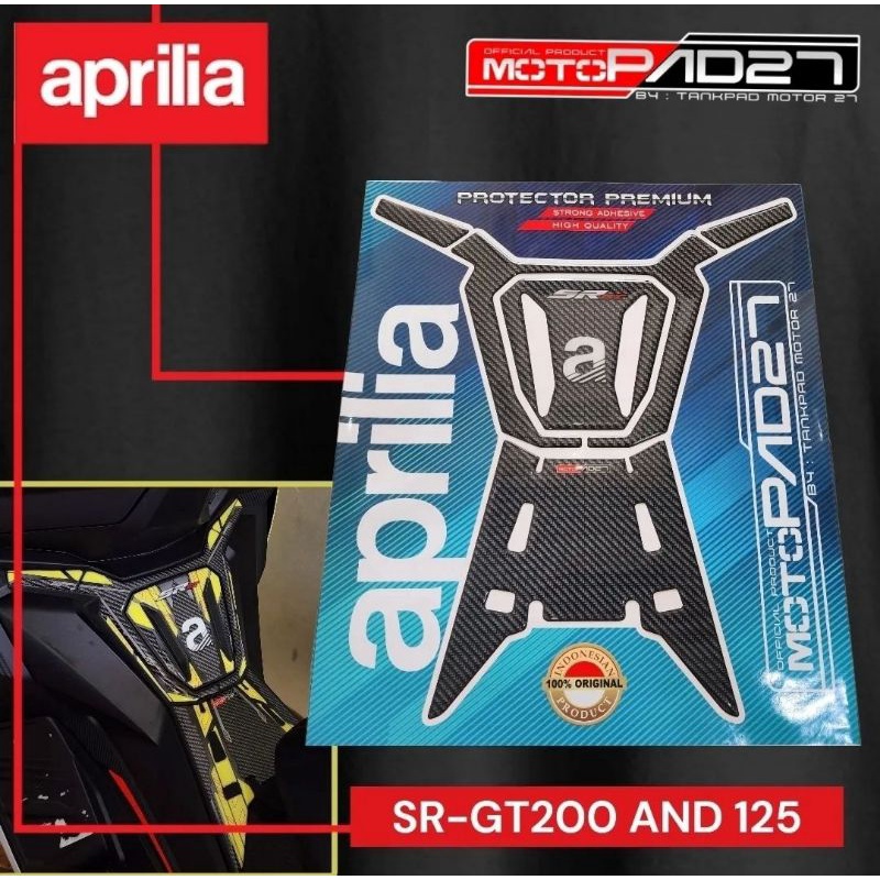 Motopad27 Stiker  aprilia sr gt 200 Tankpad Deck pad Resin timbul Premium APRILIA SR-GT200