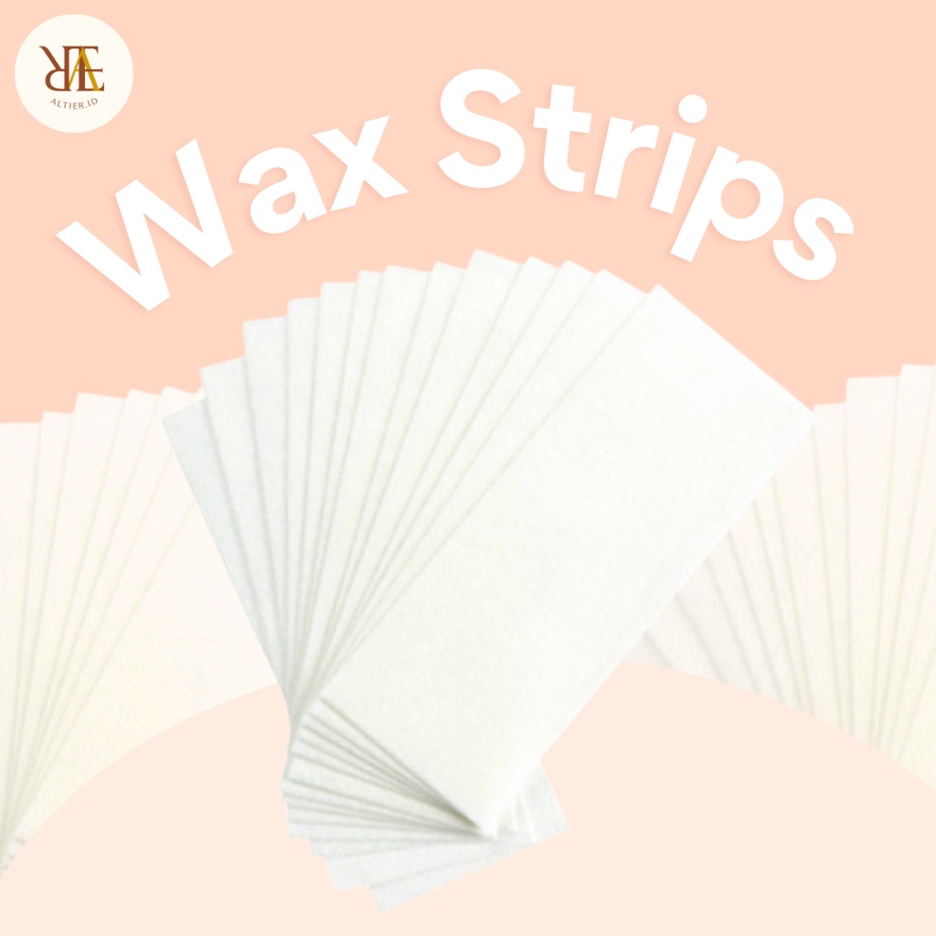 Strip wax Altier (100 pcs) | Waxing Strip | Kertas Wax | Kain Wax | Wax strip