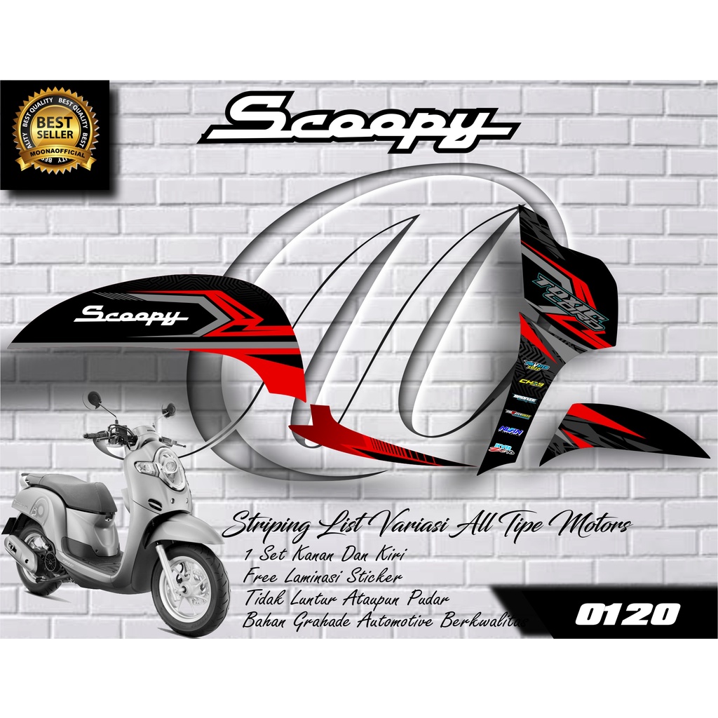 0120 STICKER LIST VARIASI SCOOPY 2017-2019 - STIKER VARIASI SCOOPY - STRIPING VARIASI SCOOPY