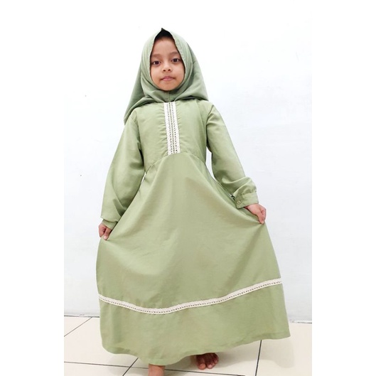 Gamis couple gamis ibu anak gamis polos couple gamis mom kids gamis wolfis wolvis gamis keluarga MAT