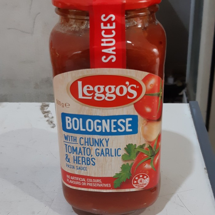 

SAUCE PASTA BOLOGNESE LEGGO'S 500GR