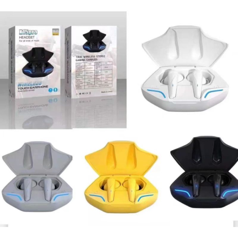 Handsfree bluetooth tws x15 pro / Earphone wireless tws x15 pro / handsfree bluetooth gaming TWS X15