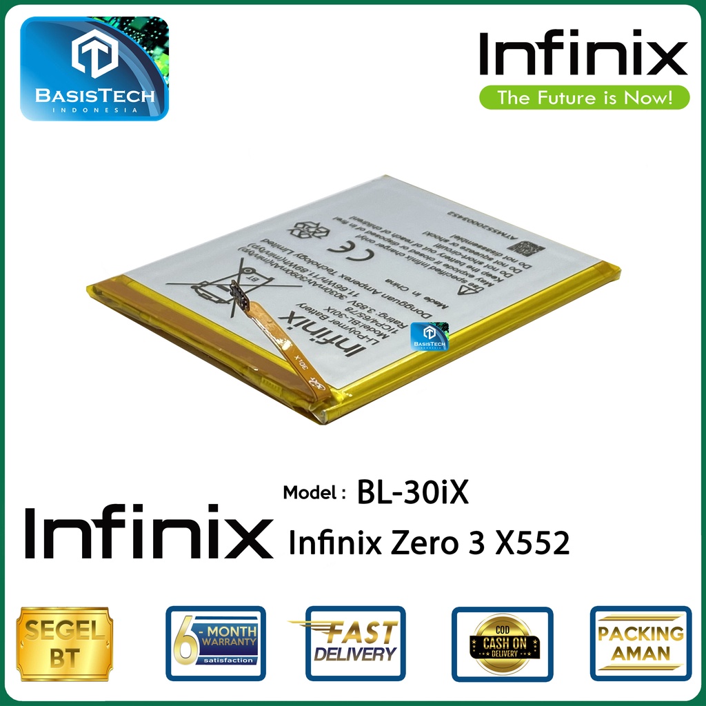 BATERAI INFINIX X552 ZERO 3 BL-30iX - ORI99 BASISTECH ORIGINAL QUALITY