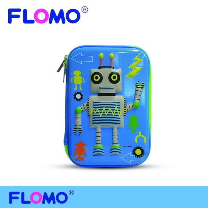 

Tepak Flomo Zipper Pencil Case - Robot + Paket Ekonomi Stationery Pack