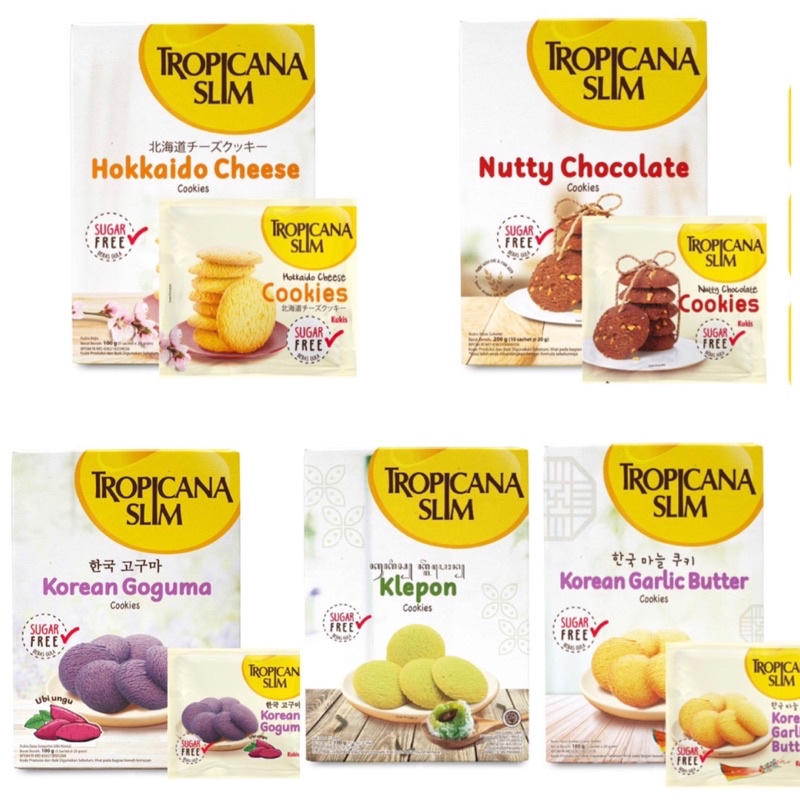 

Tropicana / Slim / Cookies / Korean / Garlic / Butter / Klepon / Goguma / Hokkaido / Cheese / Nutty / Chocolate / Snack / Bebas / Gula