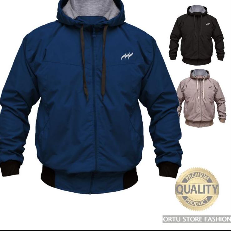 Big Sale Jaket Hodie Bomber Distro JUMBO  XXXL Parasut Waterproof Hoodie Casual Outdoor Pria Cowok D