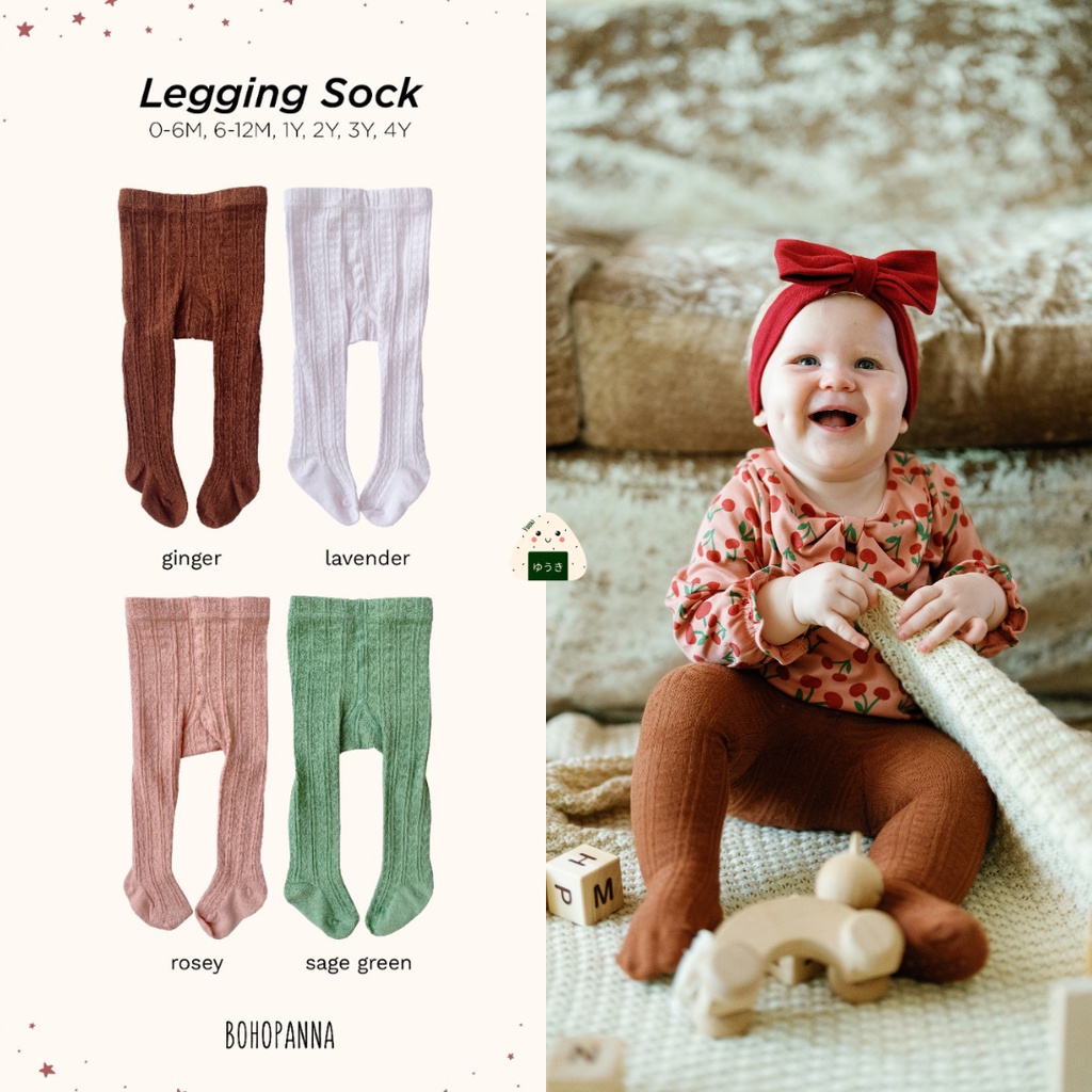 Bohopanna - Legging Socks / Legging Stocking Bayi Anak Perempuan