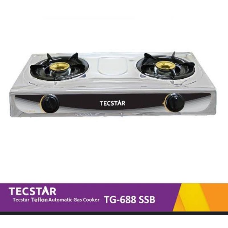 Kompor Tecstar 2 Tungku TG 688 SSB/Kompor 2 Tungku murah meriah