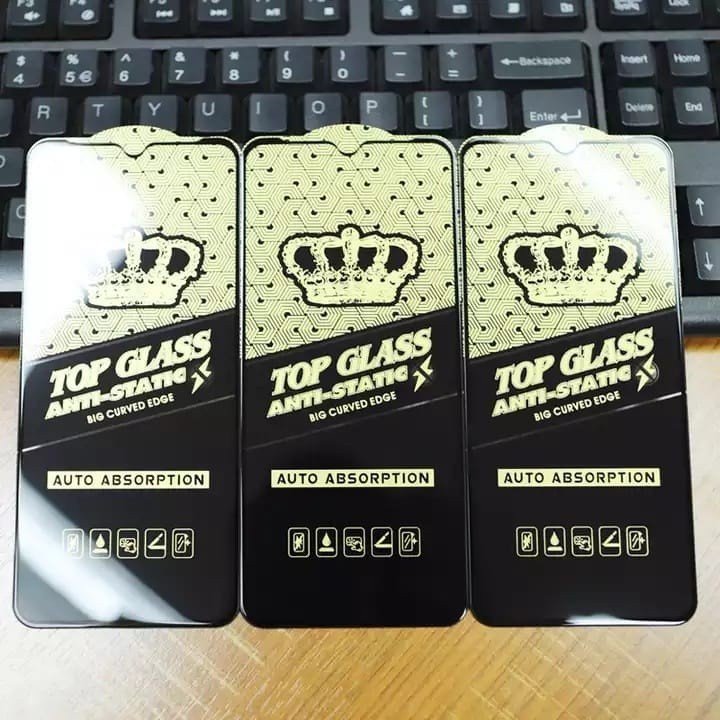 Tempered Glass Full Anti Static Anti Gores Anti Debu Anti Oil Anti Air High Quality Glass Ukuran sangat pass presisi
