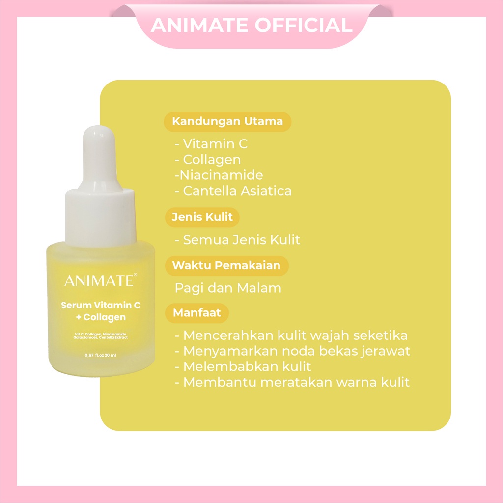 ANIMATE Face Serum 20ml / serum animate / serum anti acne