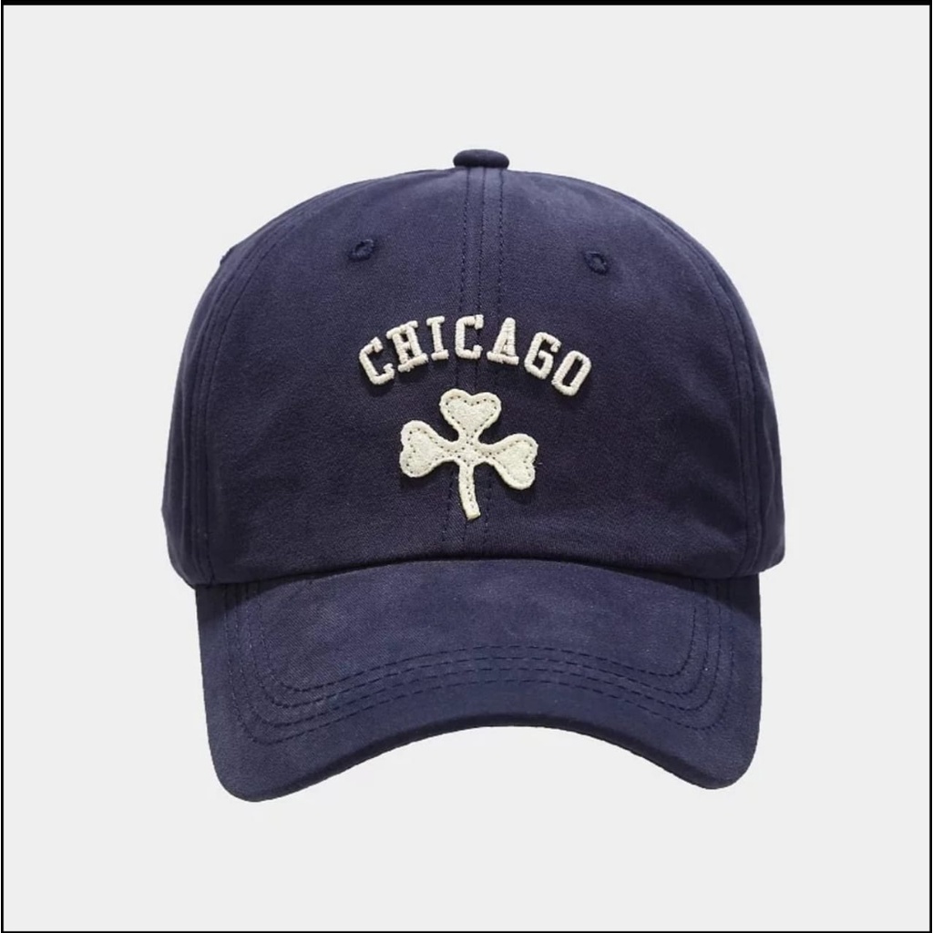 Terlaris Topi Baseball Bordir CHICAGO Caps Distro Pria Wanita Bahan Rafel Tebal Lembut.