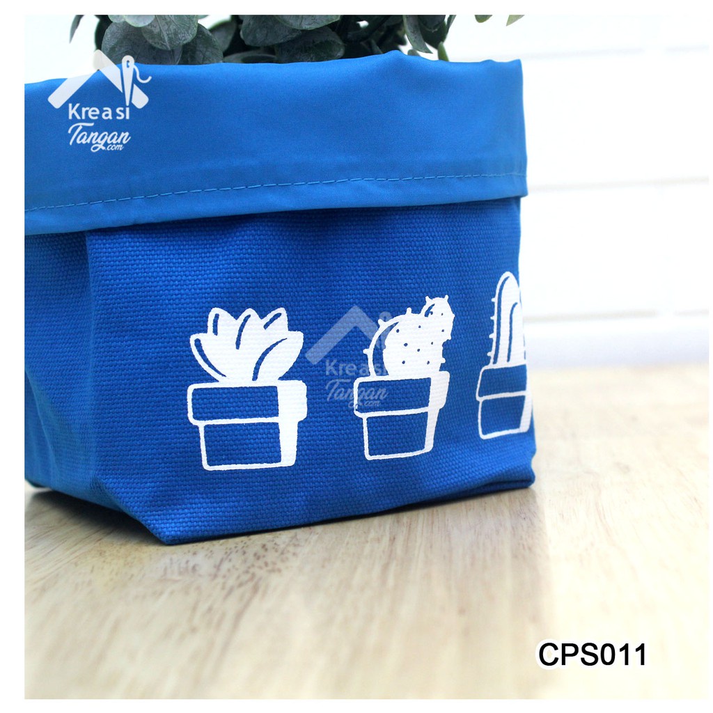 COVER POT / STORAGE MULTIFUNGSI POLOS SABLON CACTUS CPS011