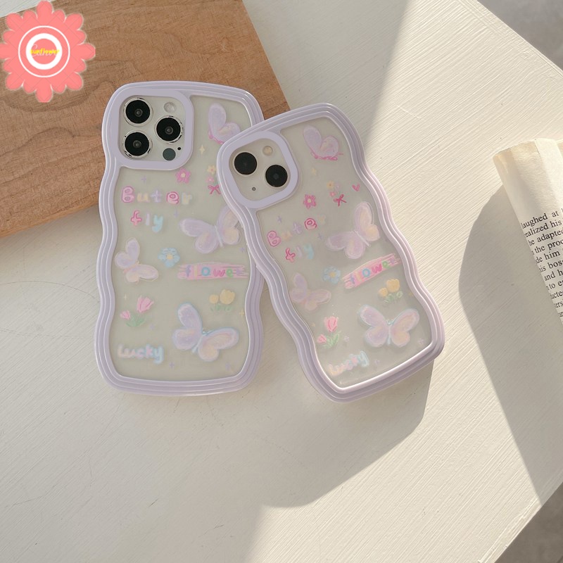 Casing Oppo A17 A95 A5S A12 A7 A15 A3S A52 A92 A72 A16 A17k A5 A9 A53 A31 A15S A54 A74 Reno 5F 4Lite Motif Kupu-Kupu