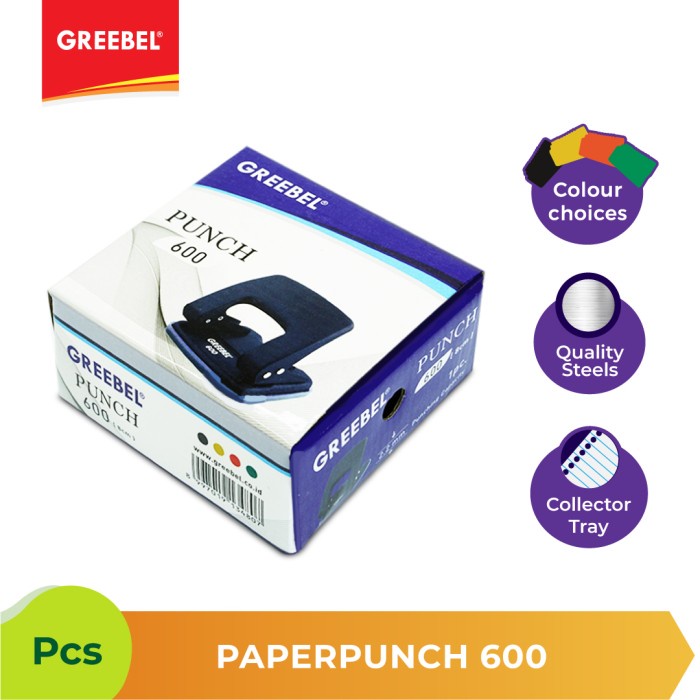 Hole Punch Pembolong Kertas Greebel 600 - Tebal Kertas upto 2,2mm.