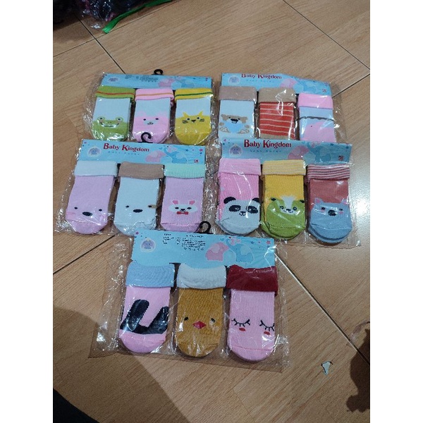 Kaos kaki Baby kingdom  isi 3 pcs Baby Socks