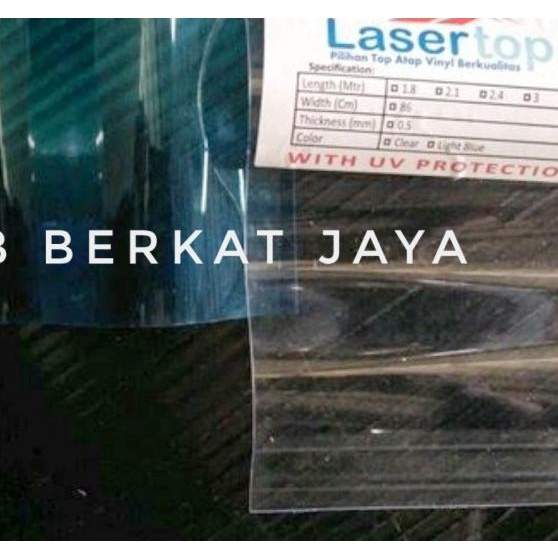 ATAP FIBER GELOMBANG PLASTIK CLEAR BENING LASERTOP 180 CM X 80 CM