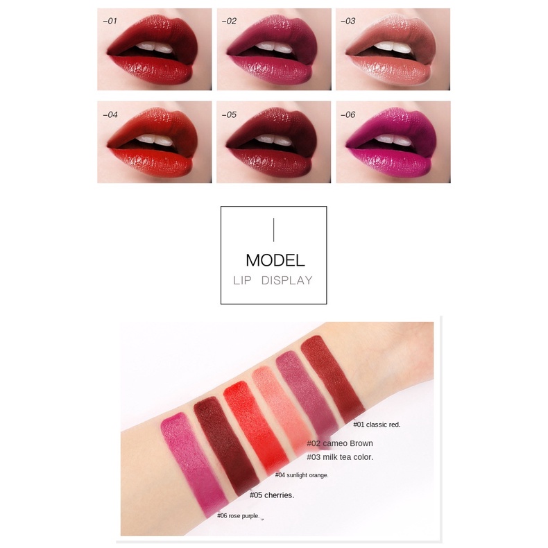 HengFei Radiant Lipstik Matte Pelembab Tahan Lama DJ HF9219