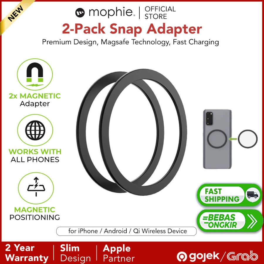 Mophie Magsafe Ring Magnet Snap Adapter Sticker Sticker Stiker Cincin