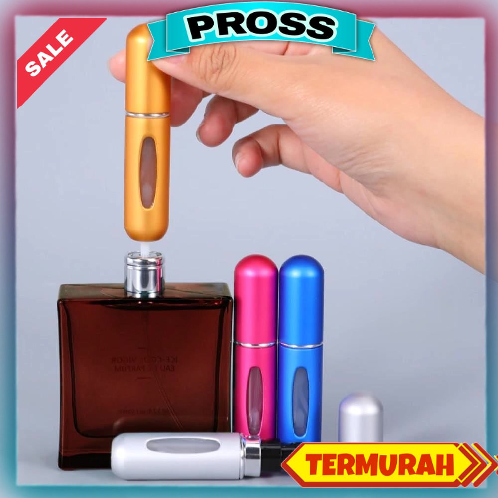 Botol Parfum Travel Mini 5ML Refill dari Bawah / Underfill Perfume Bottle