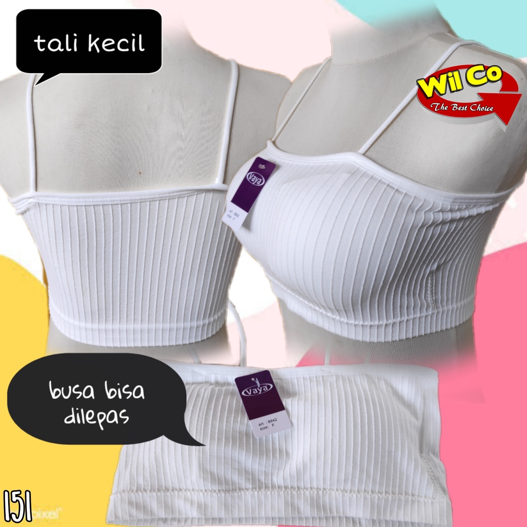 K151 - BRA/BH KEMBEN RAJUT TALI BRALETTE KAMBEN VAYA CUP BUSA ALL SIZE HARGA PER 1 PCS