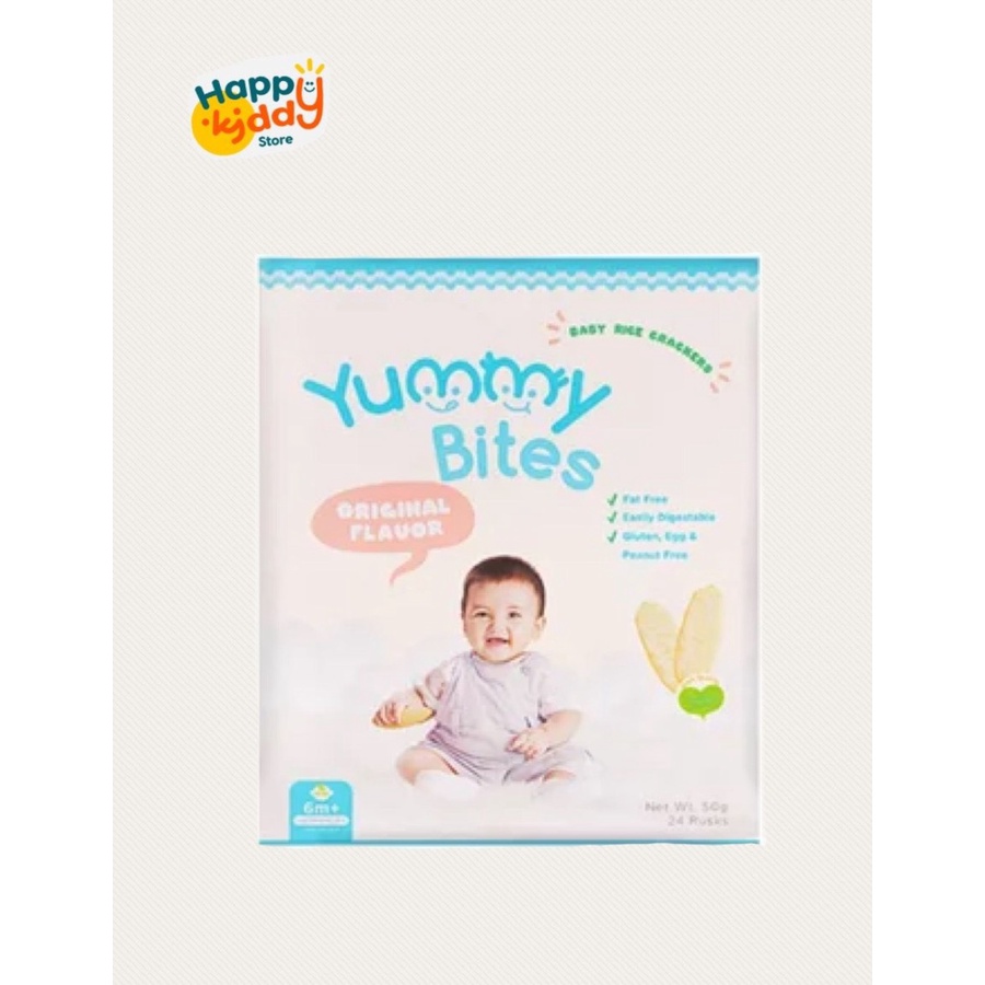 YUMMY BITES Rice Crackers Original Box - 50gr