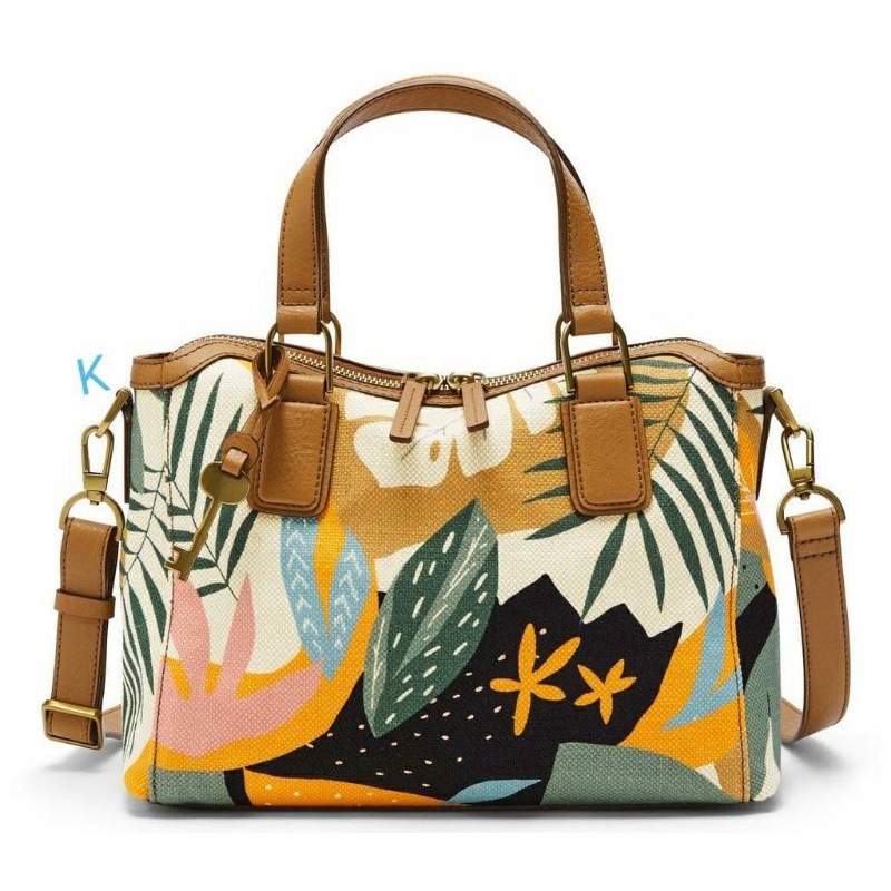 tasFossil jacqueline satchel floral k