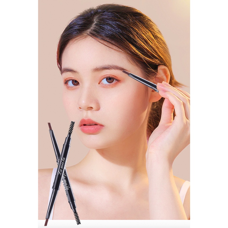 LAMEILA 2 in 1 Eyebrow Pensil Alis Kepala Ganda 4 Warna LA206 903