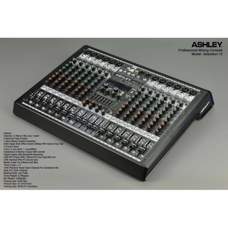 Mixer ashley Selection 12 original Ashley selection12 channel New model
