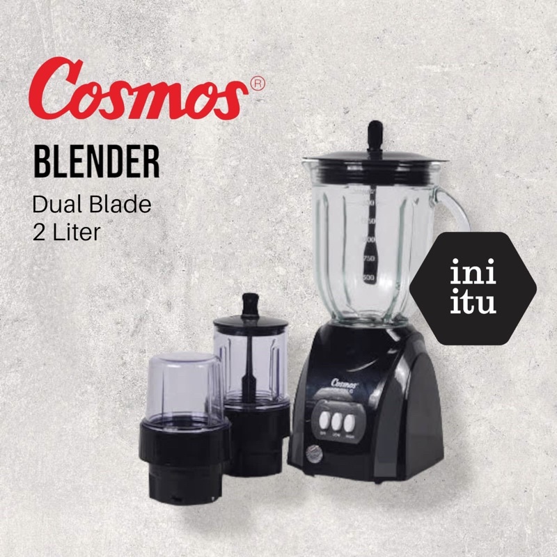 [ Cosmos ] Blender Kaca / Beling Cosmos CB 282 G - 282G / 281 G - 281G 3in1 - Big Capacity