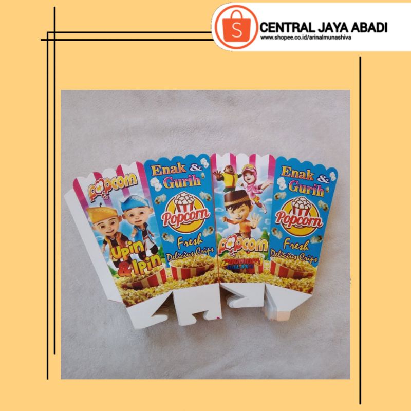 

100 LEMBAR KERTAS POPCORN 12 × 6 BAHAN IVORY PUTIH HIGH QUALITY DUS POP CORN BOX POPCORN KOTAK POPCORN KEMASAN POP CORN PRODUK TERBARU KUALITAS TERBAIK | CENTRAL JAYA ABADI 5848