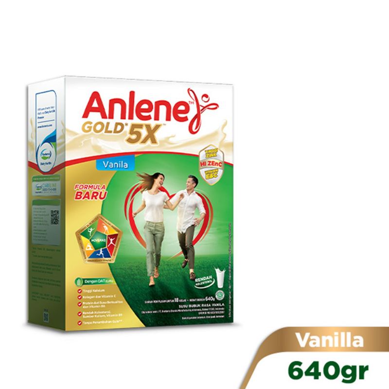 

ANLENE Gold Plus Susu Vanila Box - 640gr