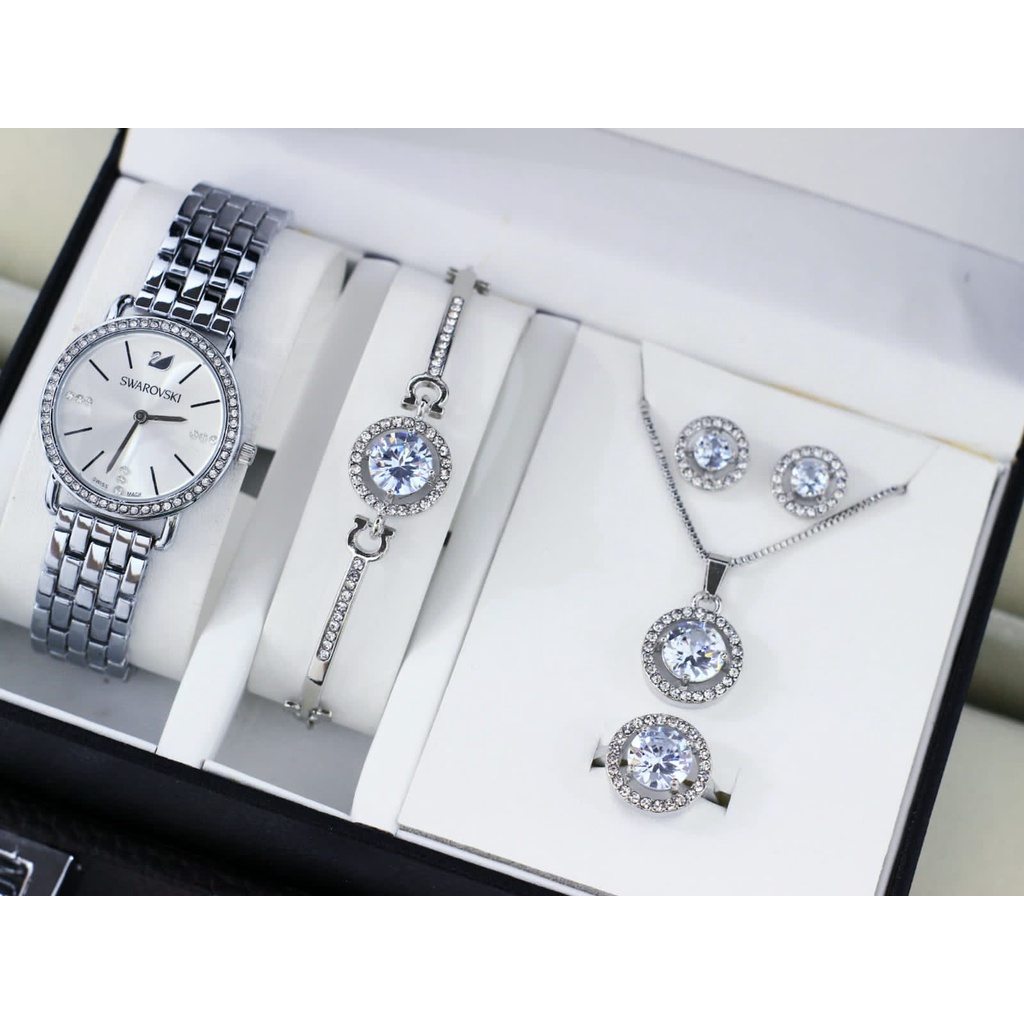 [PAKET KADO JAM GELANG KALUNG] Jam Tangan Casual Wanita /Harga set