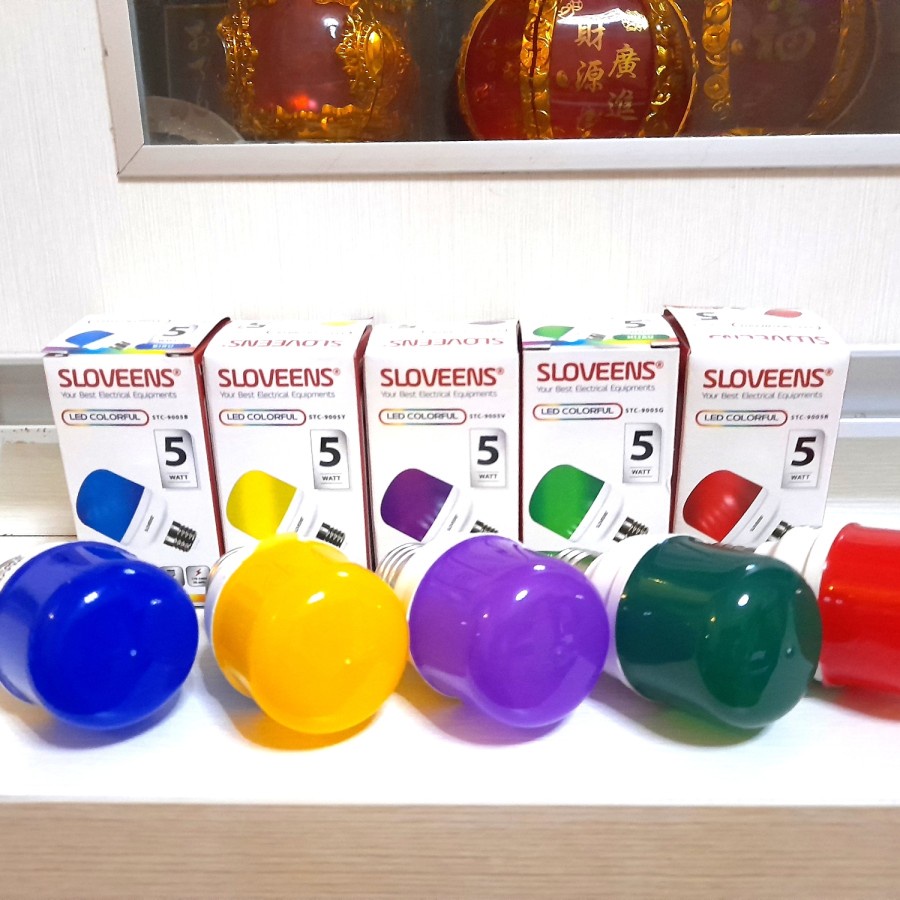 LAMPU LED WARNA WARNI SLOVEENS 5 W / BOHLAM LIMA WARNA