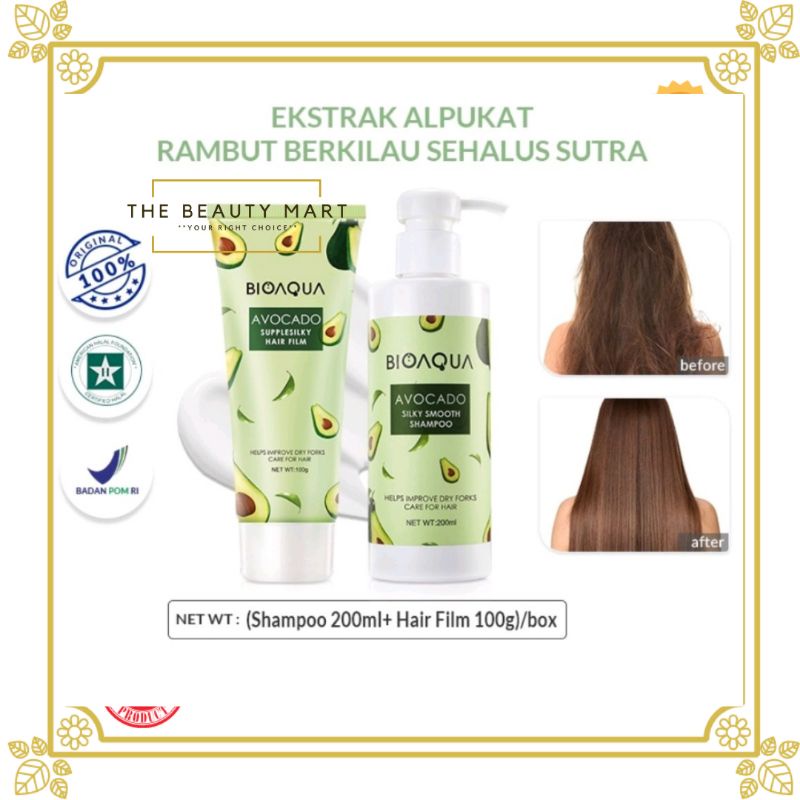 [BPOM] BIOAQUA Bio Aqua Avocado Hair Care Series Set 200ml + 100g