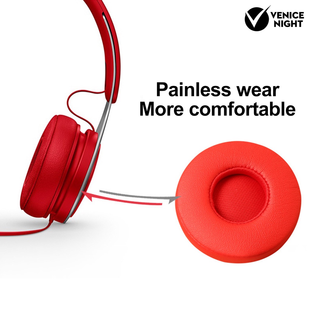 (VNEP) (Berkabel) 1 Pasang 1:1 Kompatibel Drop Resistance Noise Reduction Earmuff Headset Cover Headphone Aksesoris untuk Bea.ts EP